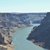 Snake River Canyon launch site  (upper right)